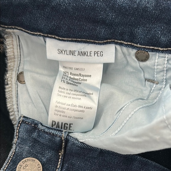Paige Mid-Rise Skinny Ankle Jeans - Picture 9 of 9